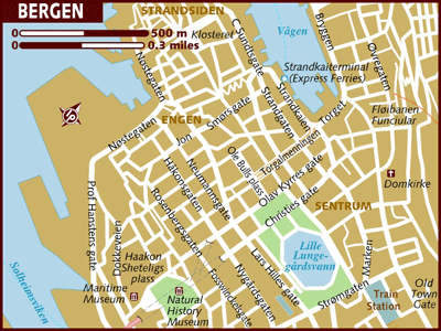 map of Bergen