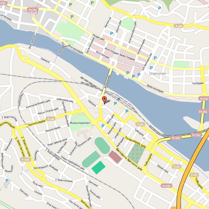 Drammen city map