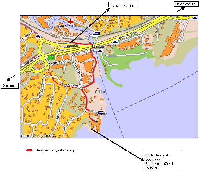 Drammen map