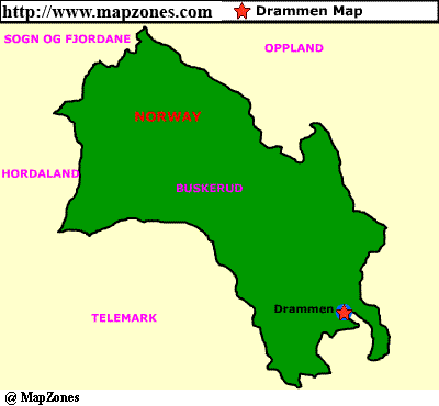 Drammen province map