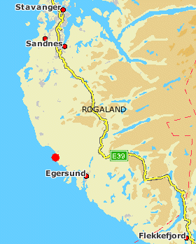 Flekkefjord map