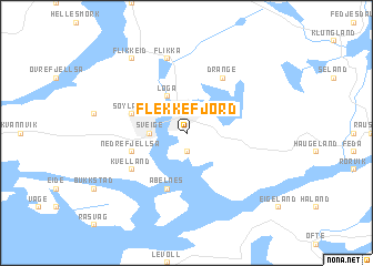 Flekkefjord map