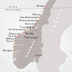 Floro map norway