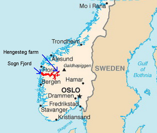 Norway Floro Map