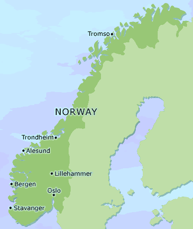Gjovik norway map