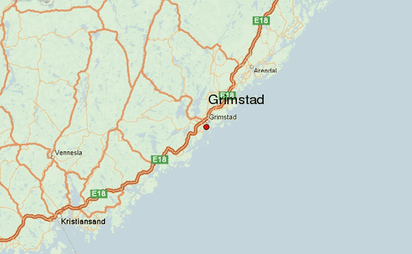 Grimstad road map