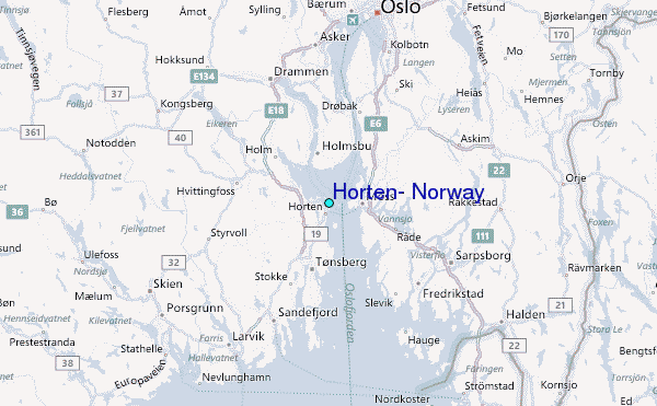 Horten Map Norway