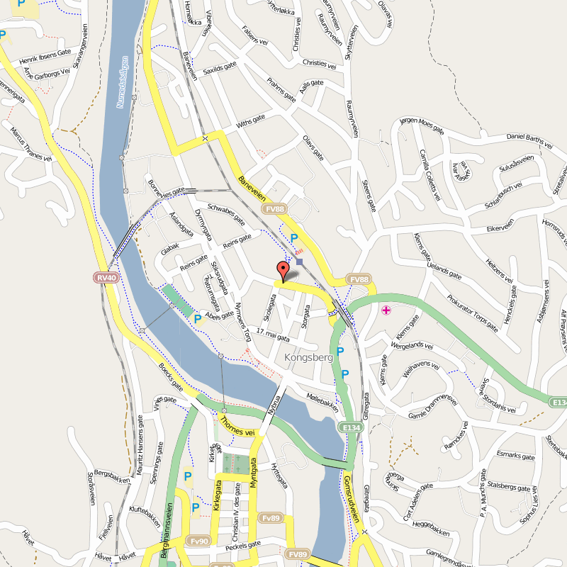 Kongsberg map