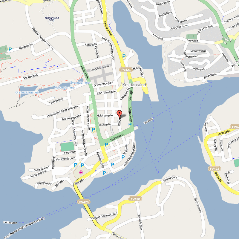 map of Kristiansund