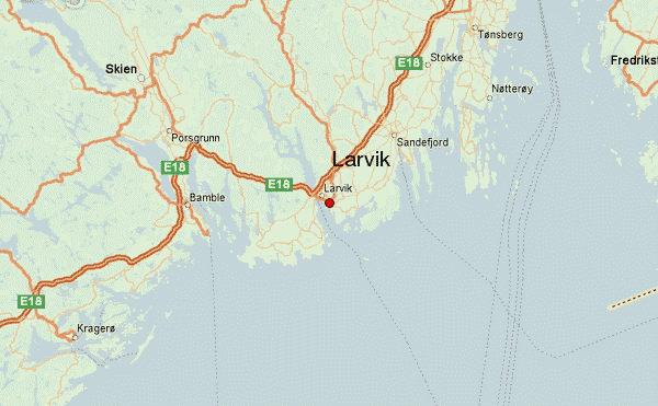 Larvik road map