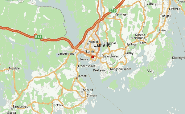 Larvik map