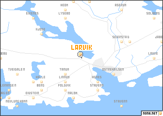 Larvik map