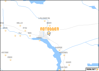 Notodden map