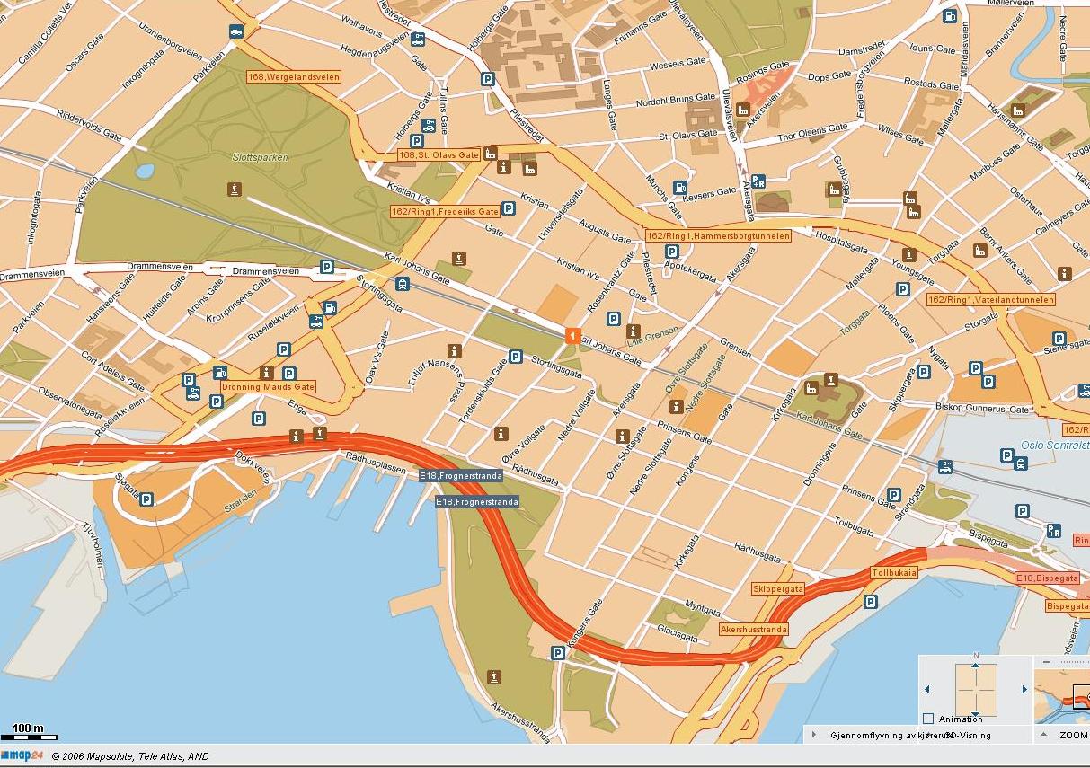 Oslo downtown map