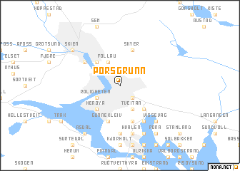 Porsgrunn map