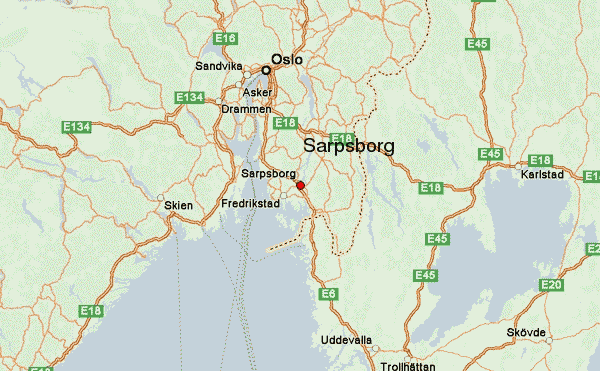 Sarpsborg regional map