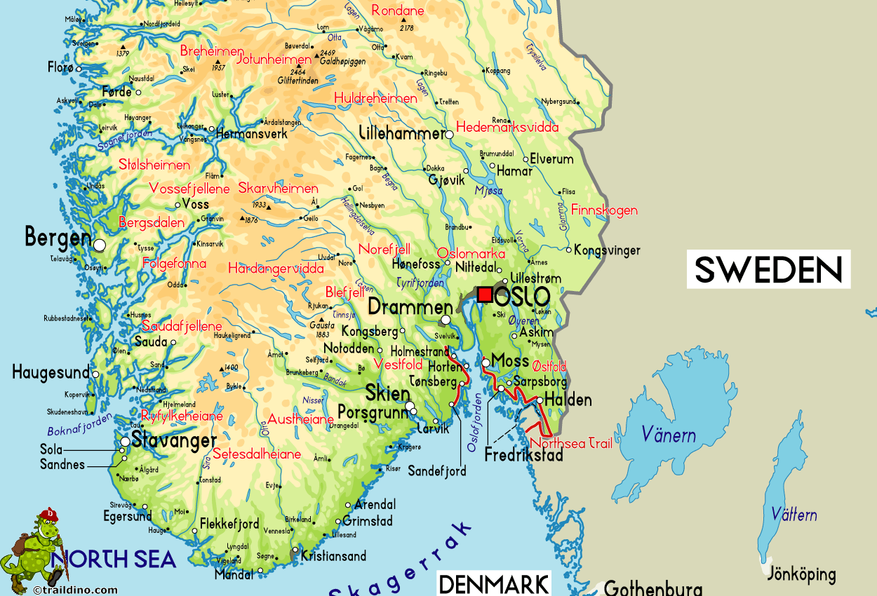 Map of Norway Skien