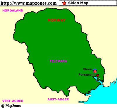 Skien province map