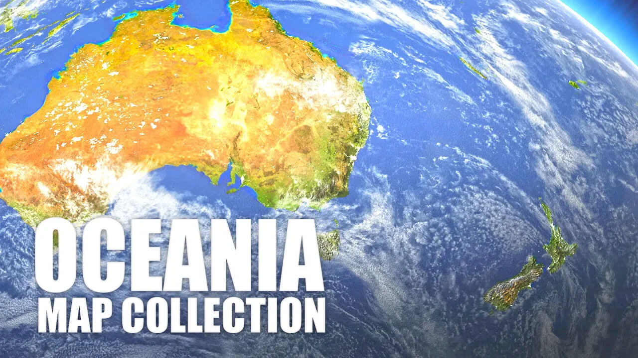 Oceania map collection