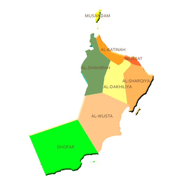 Oman Guide Map
