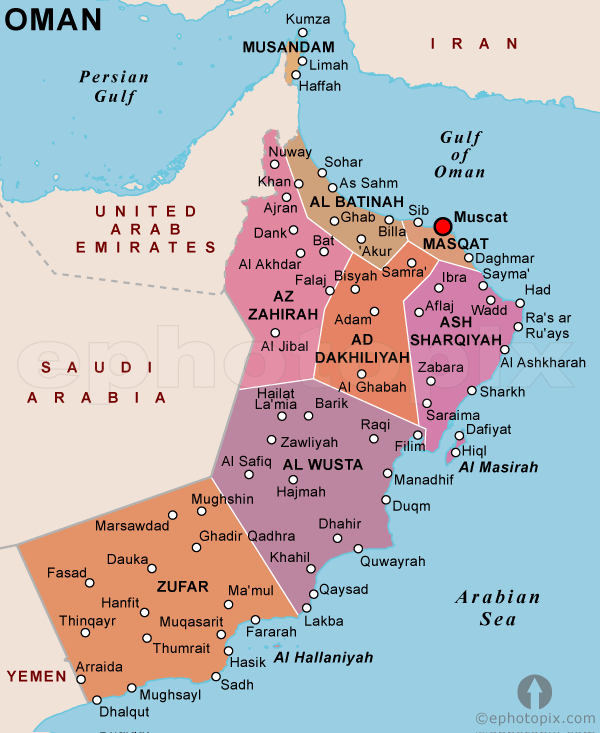 Oman Map