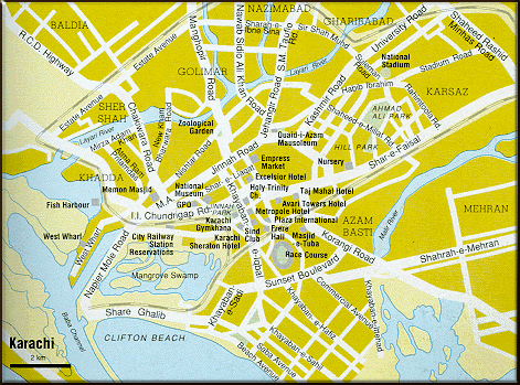 karachi map