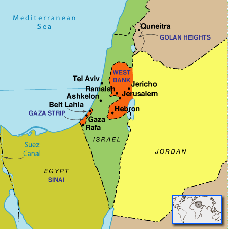 ISRAEL PALESTINE MAP