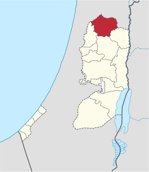 Jenin Palestine map