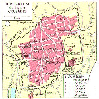 Kudus jerusalem map
