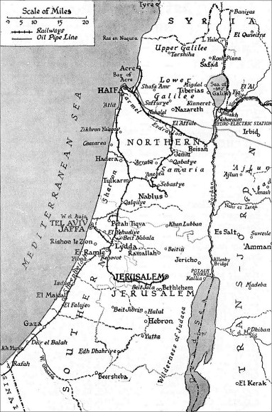Palestine map 1938 Kudus
