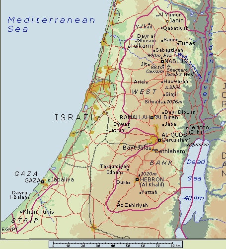 MAP OF PALESTINE
