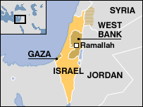 israel ramallah map
