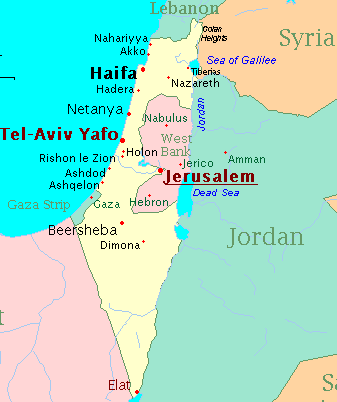 palestine Ramallah map