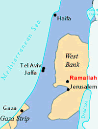ramallah map west bank
