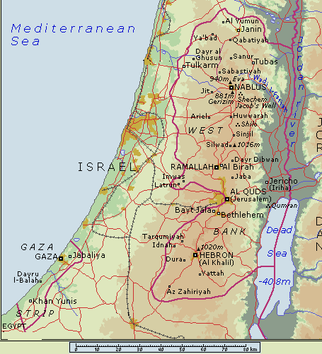 Tulkarm regional map