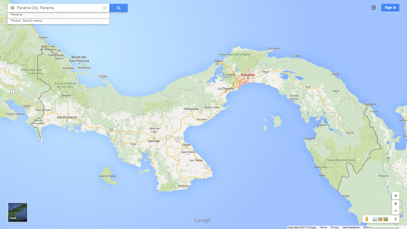 panama city panama google map