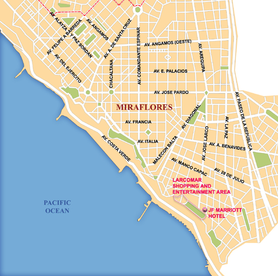 downtown map lima