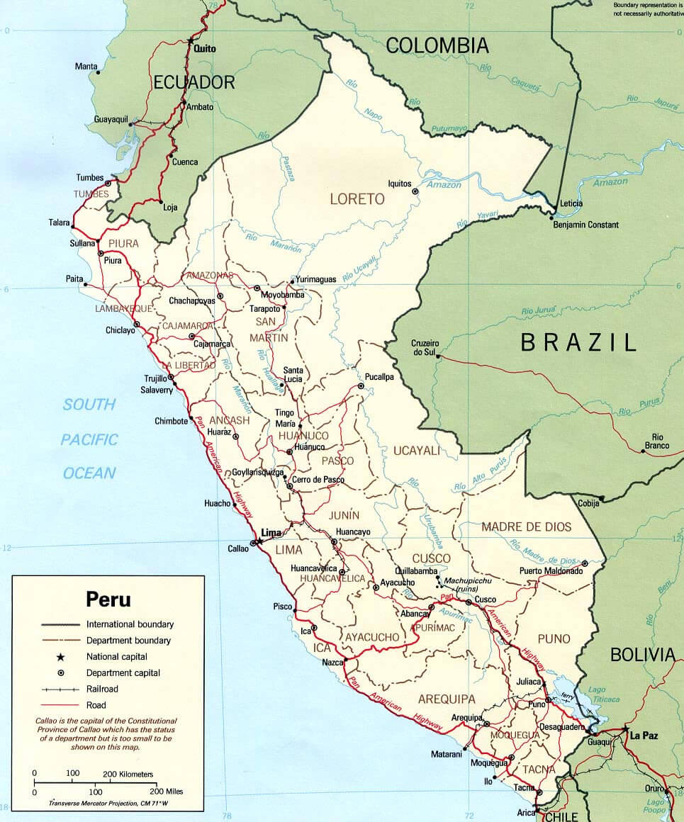 Map Peru