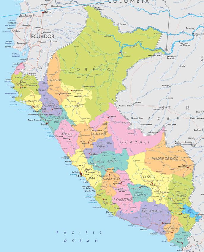 Peru Provinces Map