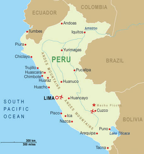 Peru National Map