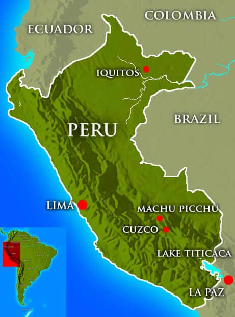 Peru Relief Map