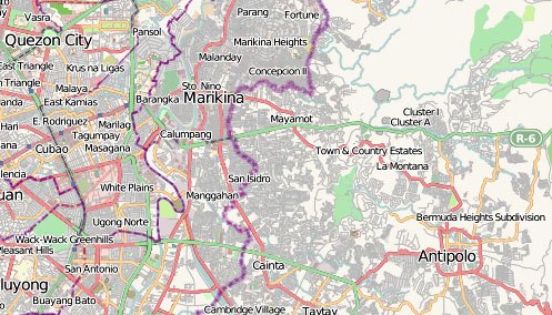 Antipolo Map 