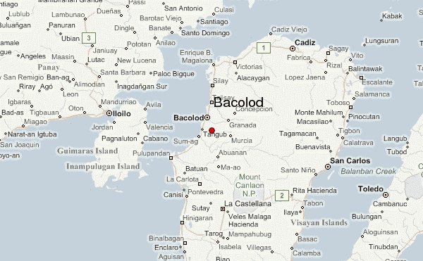 Bacolod map