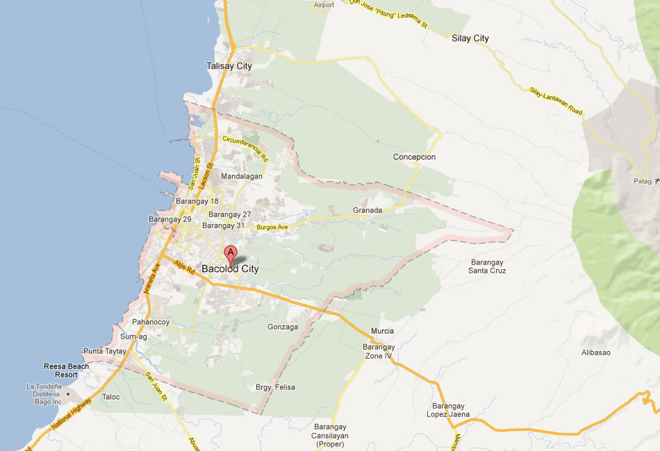 map of Bacolod