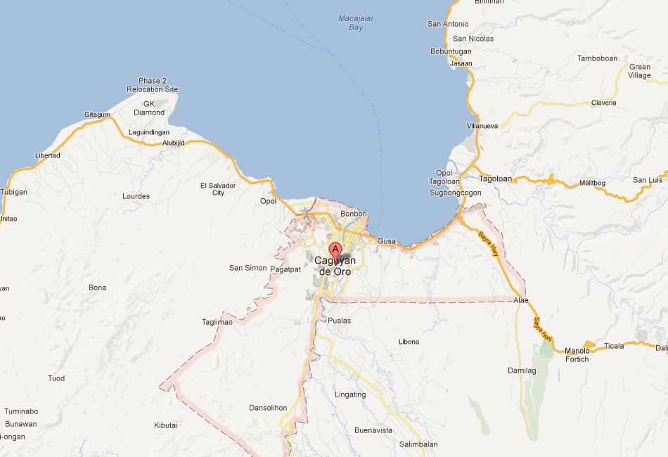map of Cagayan de Oro