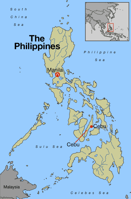 Cebu philippines map