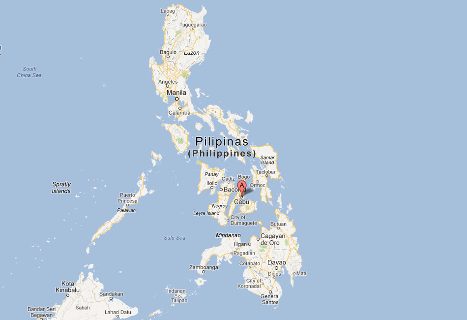 map of cebu philippines