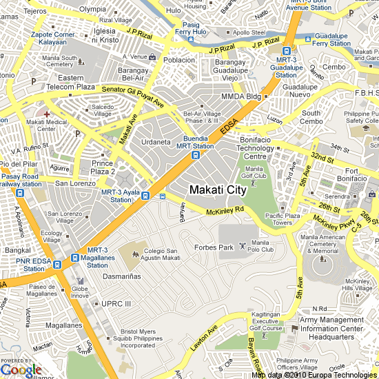 Makati City Map Philippines