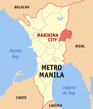 marikina manila regions map