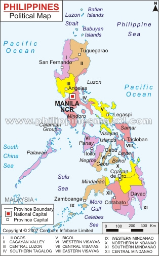 political map of phillippines